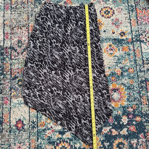 AllSaints Rhea Asymmetrical‎ Leopard Print Skirt Women's Size 6 - Picture 6 of 7